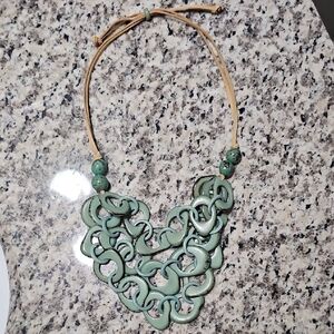 Elegant Green Statement Necklace